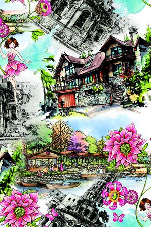 数码花型印花花型图片