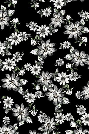 小碎花印花花型图片