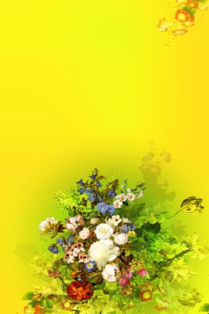 定位花印花花型图片