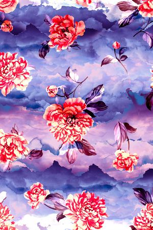 抽象印花花型图片