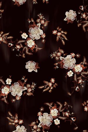 小碎花印花花型图片
