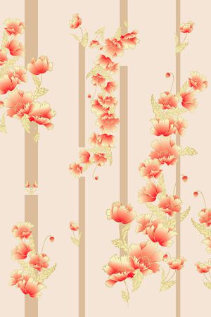小碎花印花花型图片