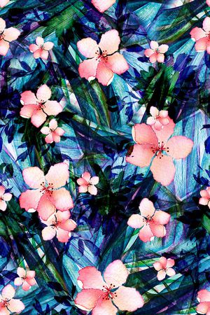 小碎花印花花型图片