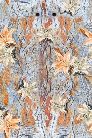 定位花印花花型图片