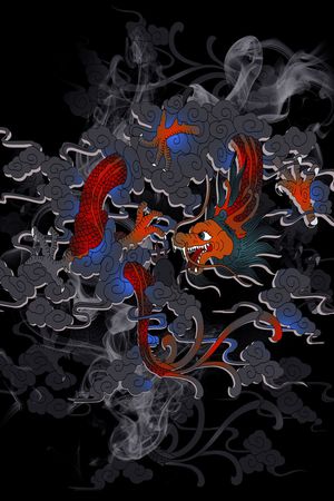 中国风印花花型图片