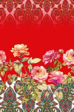大花印花花型图片