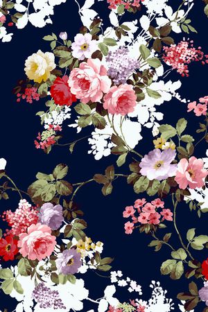 花卉印花花型图片