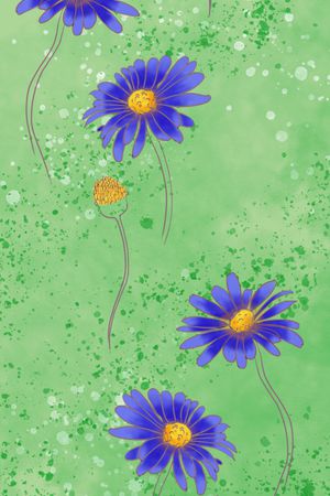 菊花印花花型图片