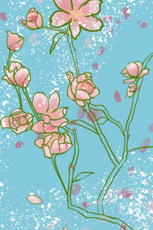 小碎花印花花型图片