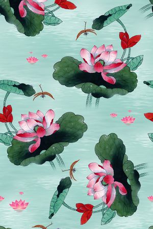 花卉印花花型图片