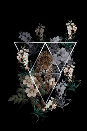 植物印花花型图片