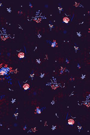 小碎花印花花型图片