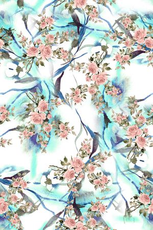 小碎花印花花型图片