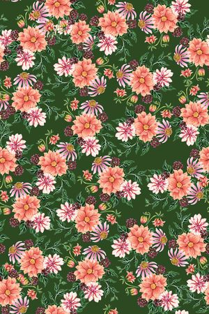 淑女印花花型图片