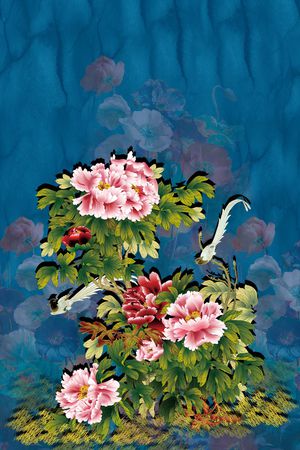 古典花纹印花花型图片