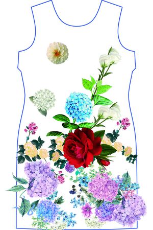 温室花卉印花花型图片