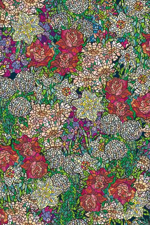 花卉印花花型图片
