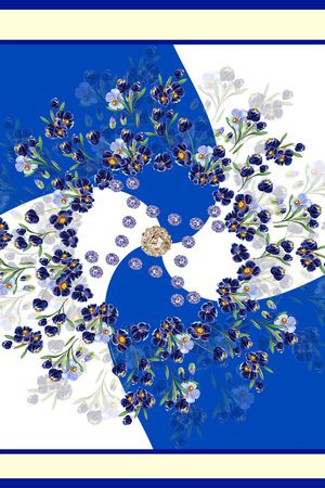 手绘花卉印花花型图片