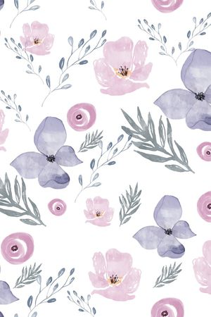 小碎花印花花型图片