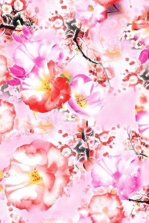 小碎花印花花型图片