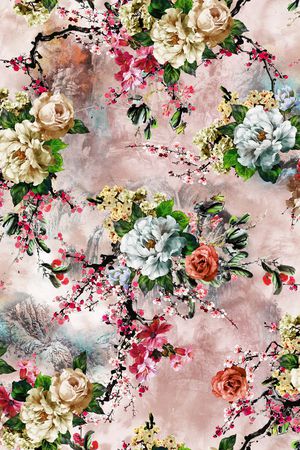 梅花印花花型图片