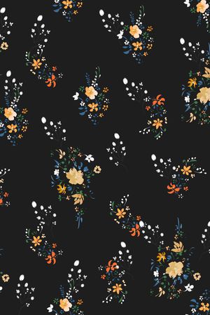 小碎花印花花型图片