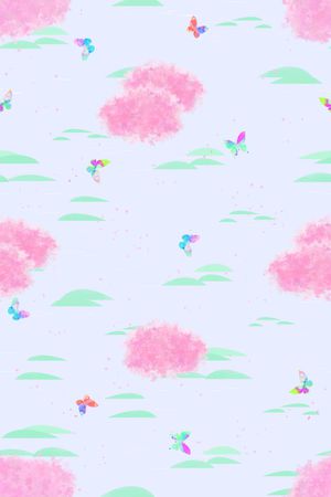樱花印花花型图片
