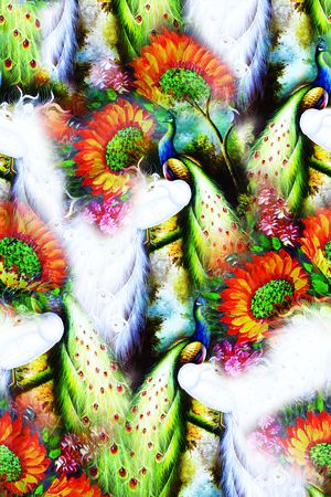 数码花型印花花型图片
