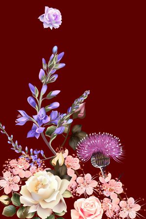 数码花型印花花型图片