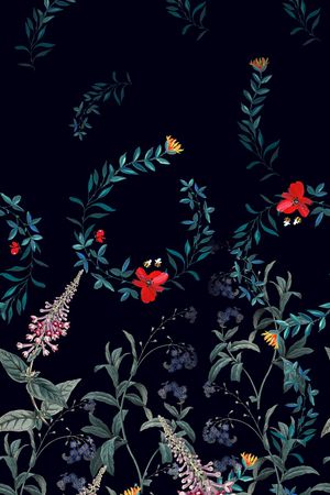 数码花型印花花型图片
