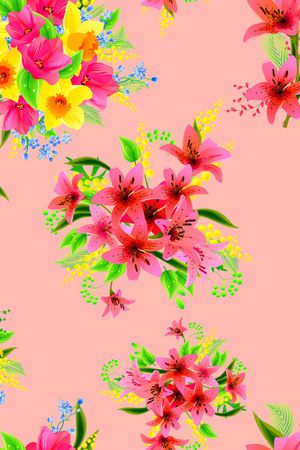 数码花型印花花型图片