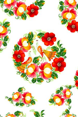 数码花型印花花型图片