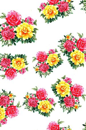 小碎花印花花型图片