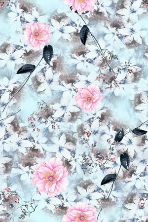 数码花型印花花型图片