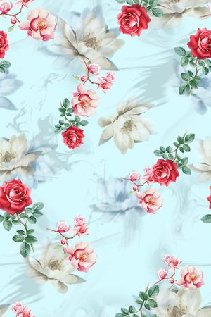 数码花型印花花型图片