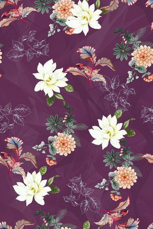 数码花型印花花型图片