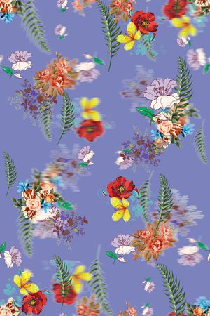 小碎花印花花型图片
