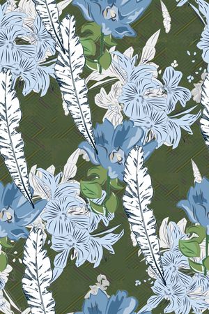 小碎花印花花型图片