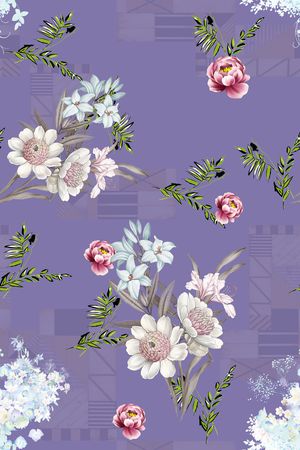 小碎花印花花型图片