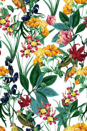 botanical印花花型图片