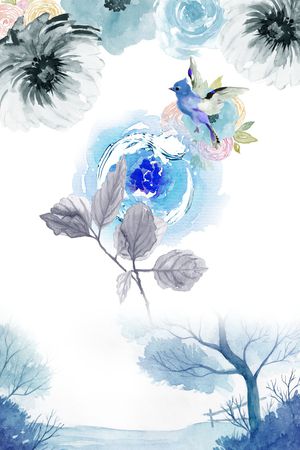鸟印花花型图片