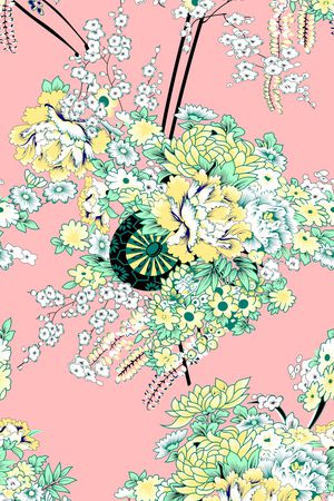 小碎花印花花型图片