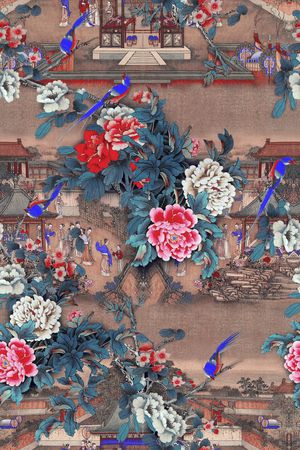 香云纱印花花型图片