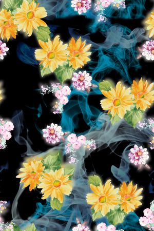 数码花型印花花型图片