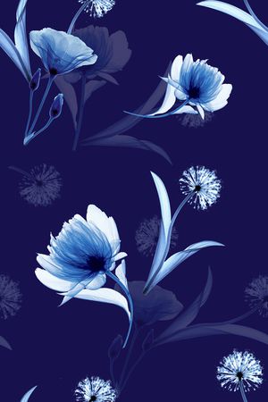 花卉印花花型图片