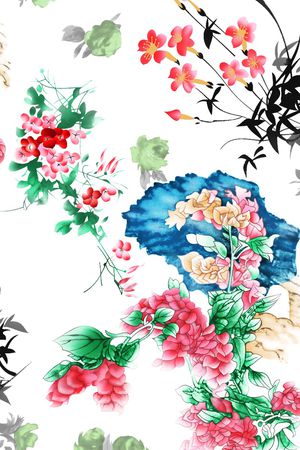数码花型印花花型图片