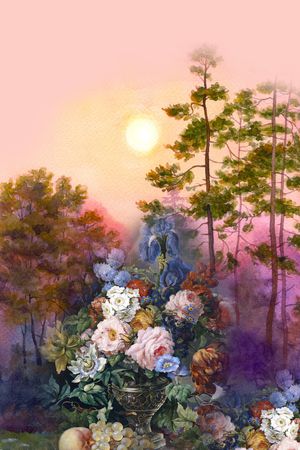 数码花型印花花型图片
