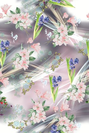 花卉印花花型图片