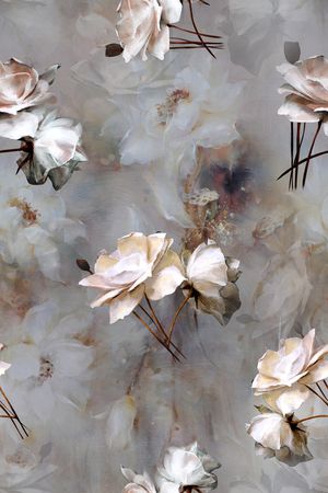 满版散花印花花型图片