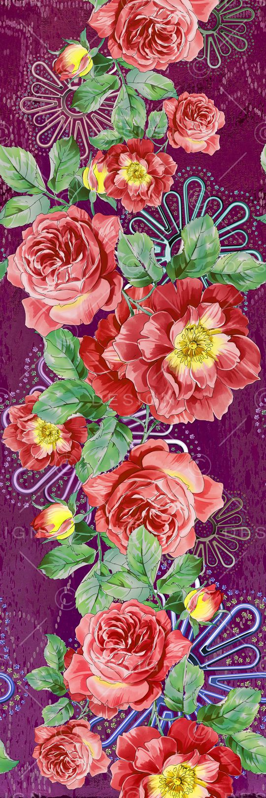 花卉印花花型图片